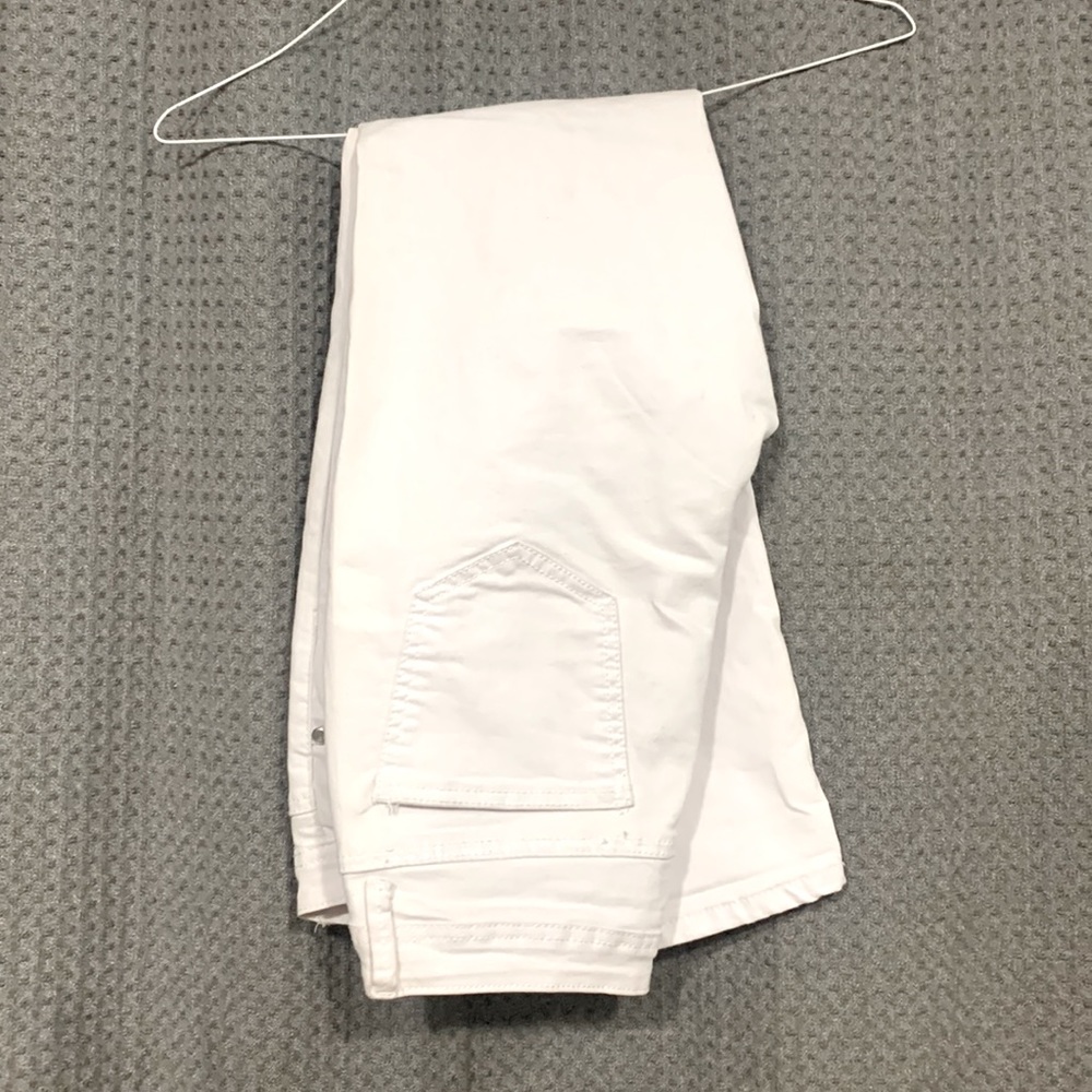 White distressed Jeans, Size 11.